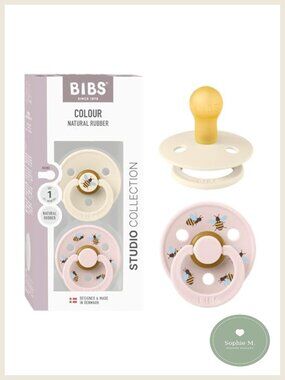 2-Pack Round Nipple Pacifiers 0-6 Months BPA-Free Danish Design